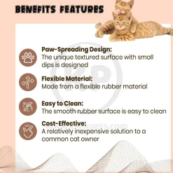 Petlinks Purr-Fect Paws Litter Mat Grey Medium