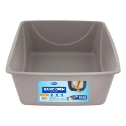 Petmate Basic Cat Litter Pan Mouse Gray Small