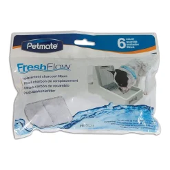 Petmate Fresh Flow Replacement Charcoal Filter 6 Pack