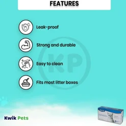Petmate Litter Pan Liners Clear Jumbo 8 Count