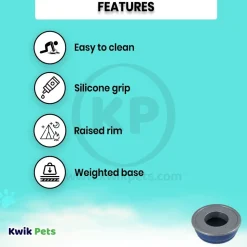 Petmate No Spill Dog Bowl Blue Medium