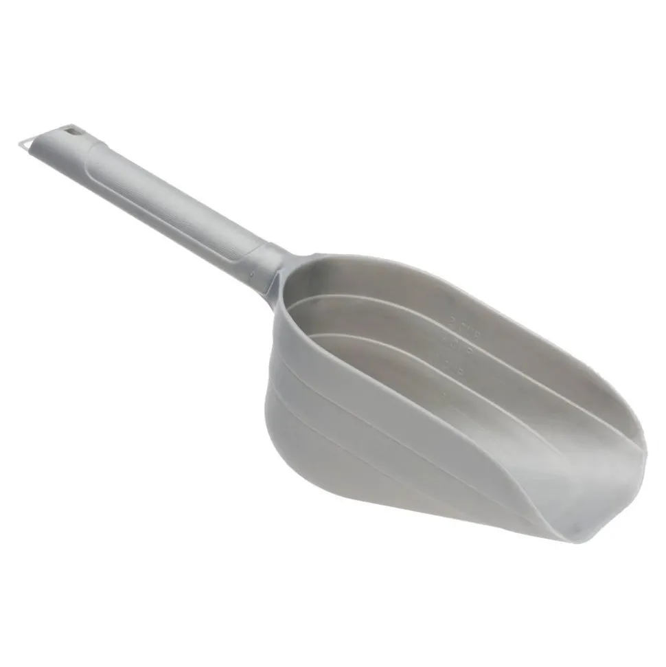 Petmate Pet Food Scoop with Microban Mason Silver Medium