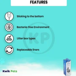 Petmate Top Entry Cat Litter Box Liners Clear One Size 8 Count
