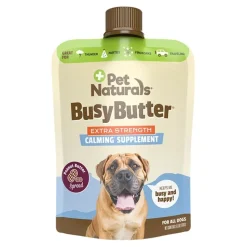 Pet Naturals BusyButter Extra Strength Calming Supplement for Dogs Peanut Butter Flavor 6-oz
