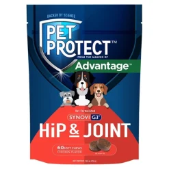 Pet Protect Synovi G3 Hip & Joint Soft Chews for Dogs Chicken 60 Count 7.62-oz