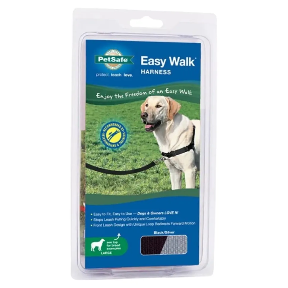 PetSafe Easy Walk Dog Harness Black Large