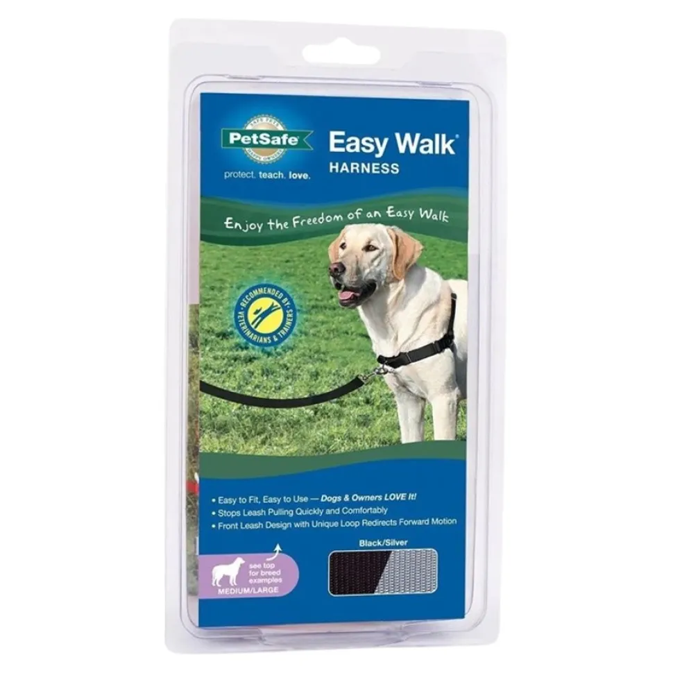PetSafe Easy Walk Dog Harness Black Medium/Large