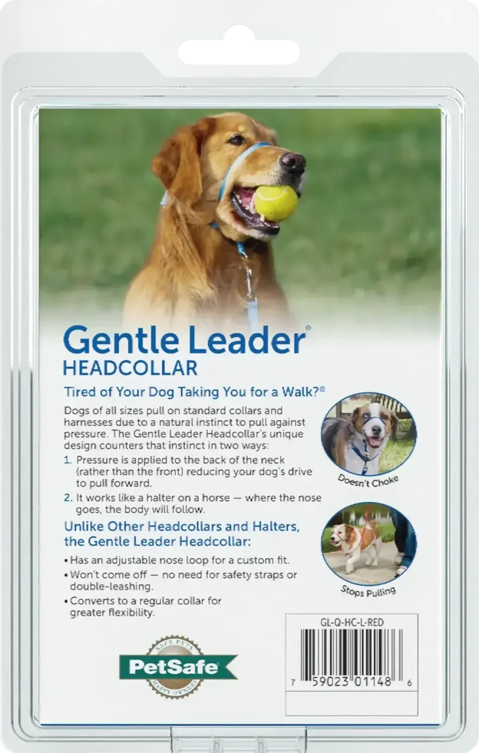 PetSafe Gentle Leader No-Pull Dog Headcollar Red Large