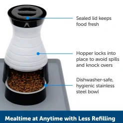 PetSafe Healthy Food Station Automatic Dog & Cat Gravity Feeder Medium