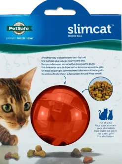 PetSafe SlimCat Interactive Cat Feeder Ball Orange