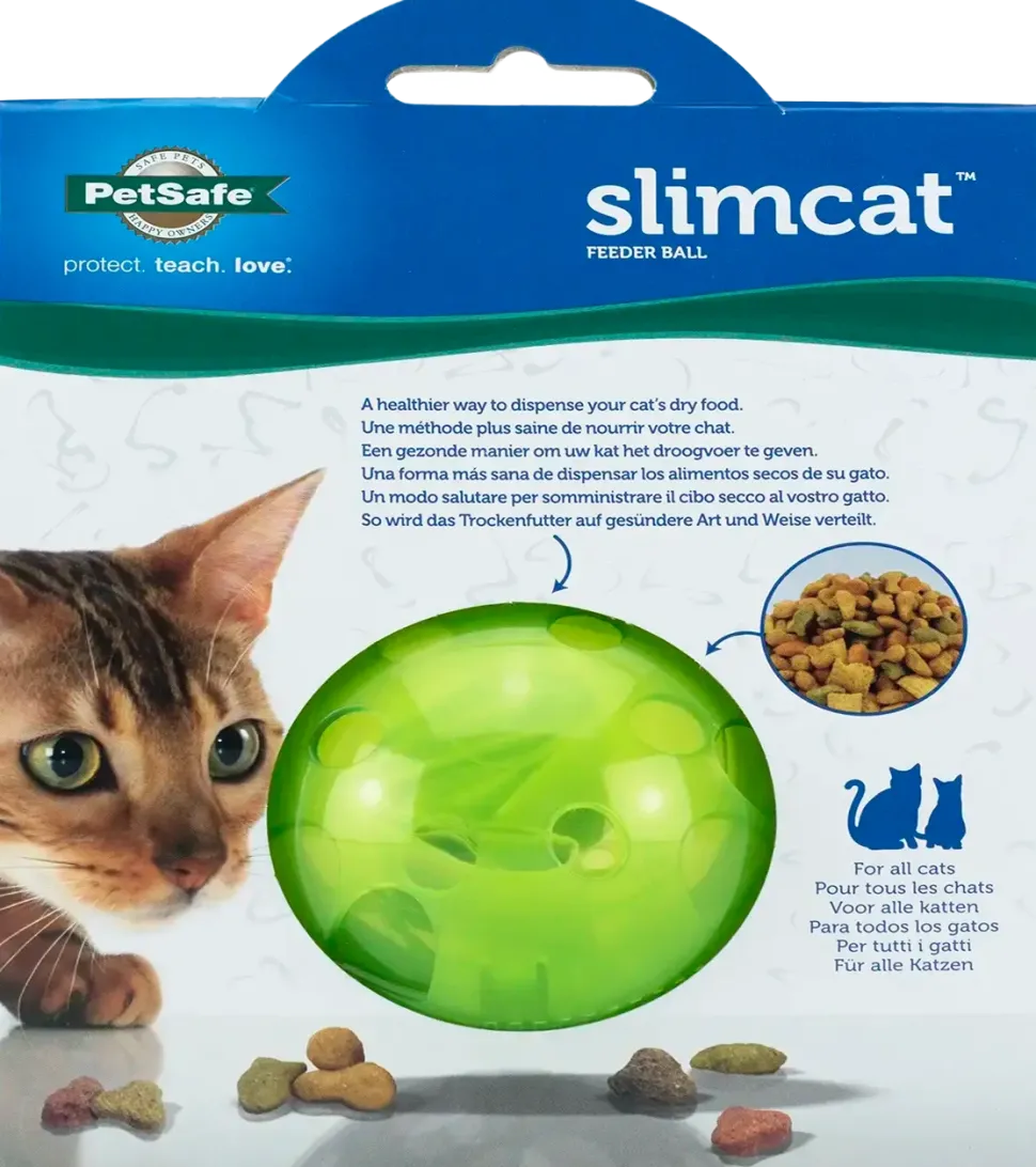 PetSafe SlimCat Interactive Cat Feeder Ball Green