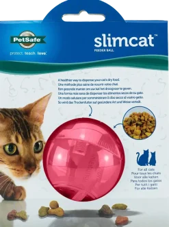 PetSafe SlimCat Interactive Cat Feeder Ball Pink