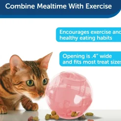PetSafe SlimCat Interactive Cat Feeder Ball Pink