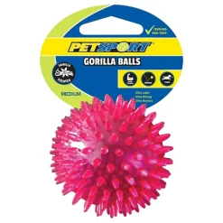 Petsport USA Gorilla Ball Dog Toy Assorted Medium 2.8-in
