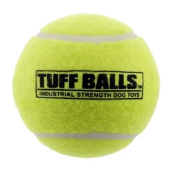 Petsport USA Tuff Ball Dog Toy Yellow 2.5-in