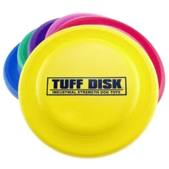 Petsport USA Tuff Disk Dog Toy Assorted 9-in
