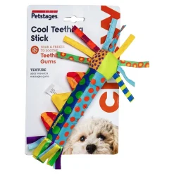 Petstages Cool Teething Multicolor Stick Dog Toy