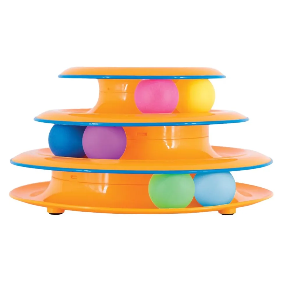 Petstages Tower of Tracks Cat Toy Orange