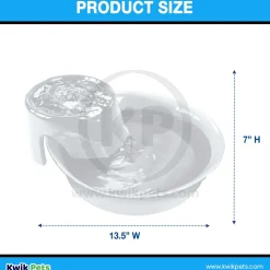 Pioneer Pet Big Max Ceramic Dog & Cat Drinking Fountain White 128-oz