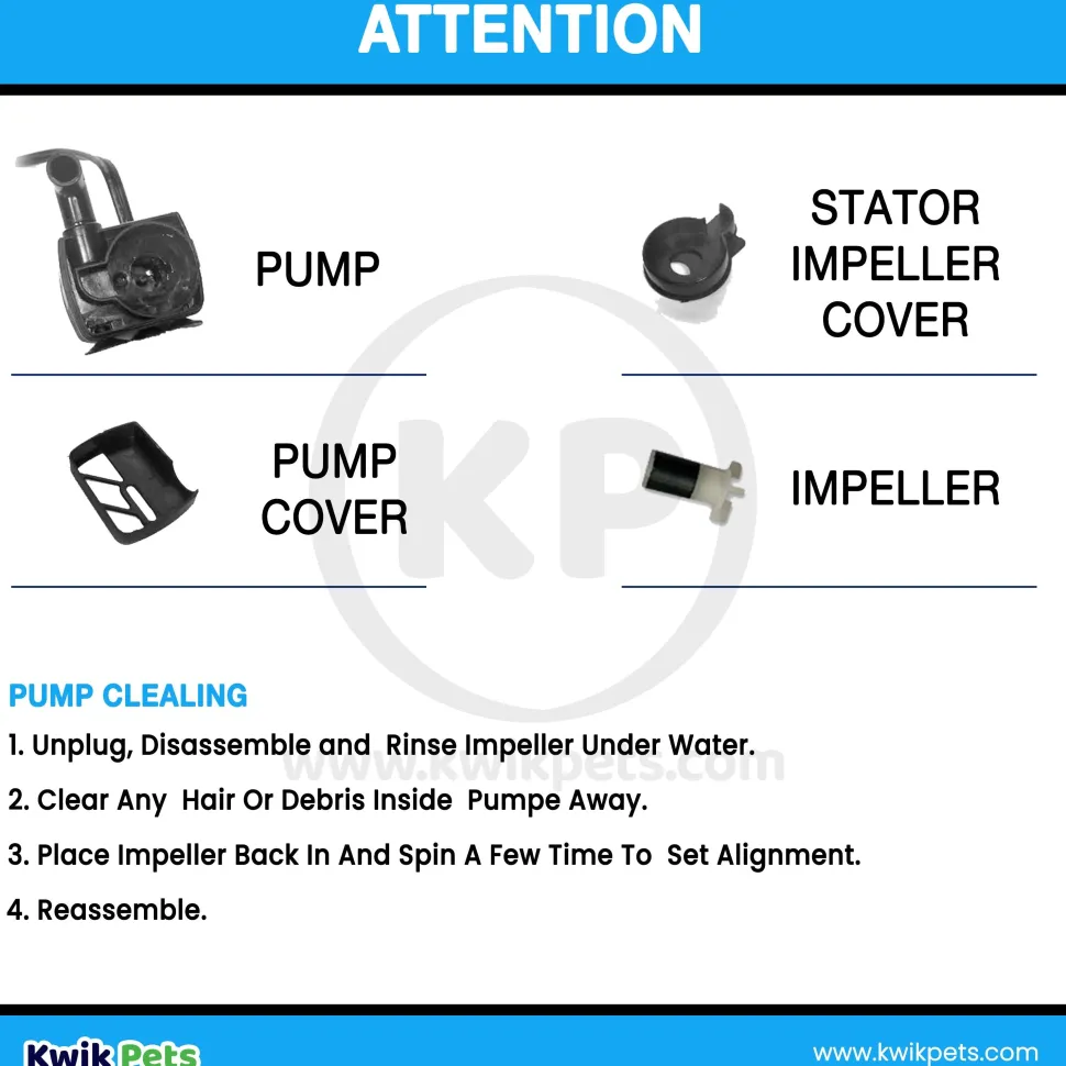 Pioneer Pet Drinking Fountain Universal Pump & Transformer for Cats & Dogs