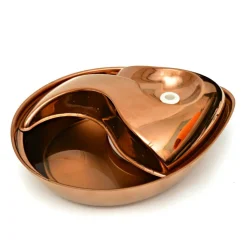 Pioneer Pet Raindrop Rose Gold Stainless Steel Dog & Cat Drinking Fountain 60-oz