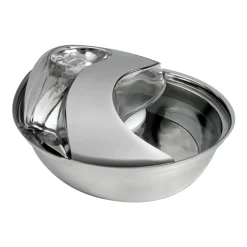 Pioneer Pet Raindrop Stainless Steel Dog & Cat Drinking Fountain 60-oz