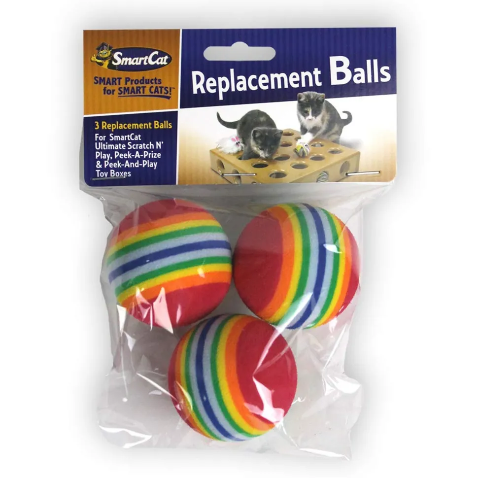 Pioneer Pet SmartCat Peek & Play Toy Box Replacement Balls 3 Count