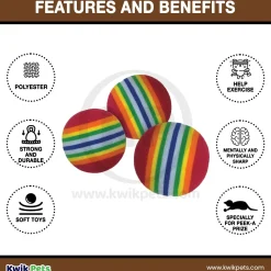 Pioneer Pet SmartCat Peek & Play Toy Box Replacement Balls 3 Count