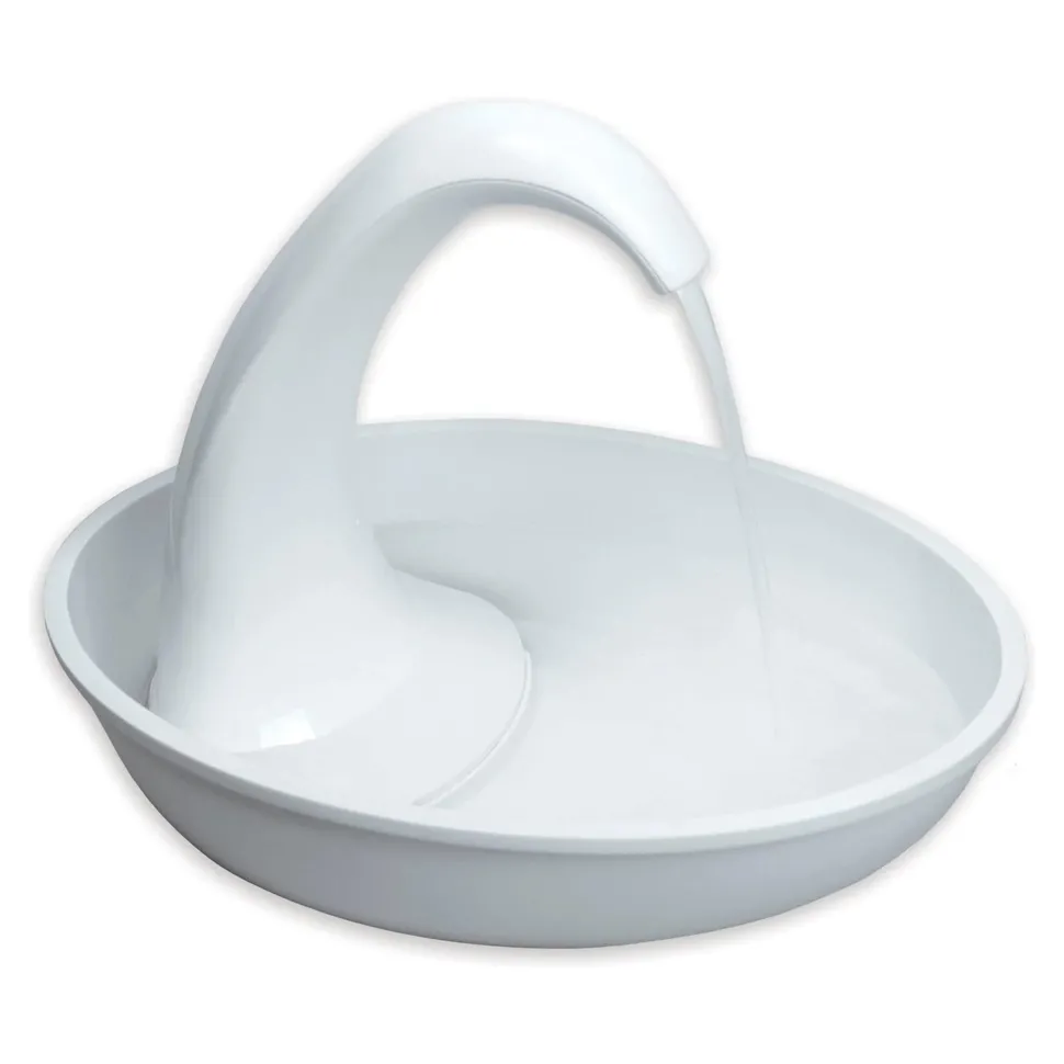 Pioneer Pet Swan Dog & Cat Drinking Fountain White 80-oz