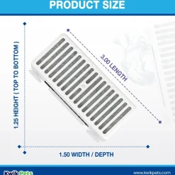 Pioneer Pet T-shaped Replacement Filters for Dog & Cat Drinking Fountain 3 Count