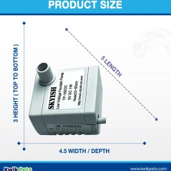 Pioneer Pet USB Fountain Pump for Dog & Cat Drinking Fountains White