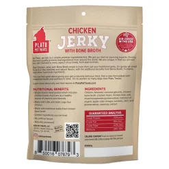 Plato Chicken Jerky with Bone Broth Dog Treats 16-oz