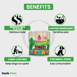 Plato Keep 'Em Busy Chicken & Apple Dog Treats Small 5-oz