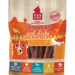 Plato Thinkers Real Sticks Chicken Dog Treats 18-oz