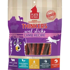 Plato Thinkers Real Sticks Lamb Dog Treats 18-oz