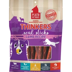 Plato Thinkers Real Sticks Lamb Dog Treats 10-oz