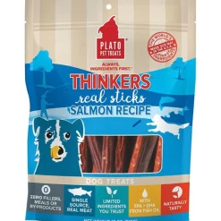 Plato Thinkers Real Sticks Salmon Dog Treats 18-oz