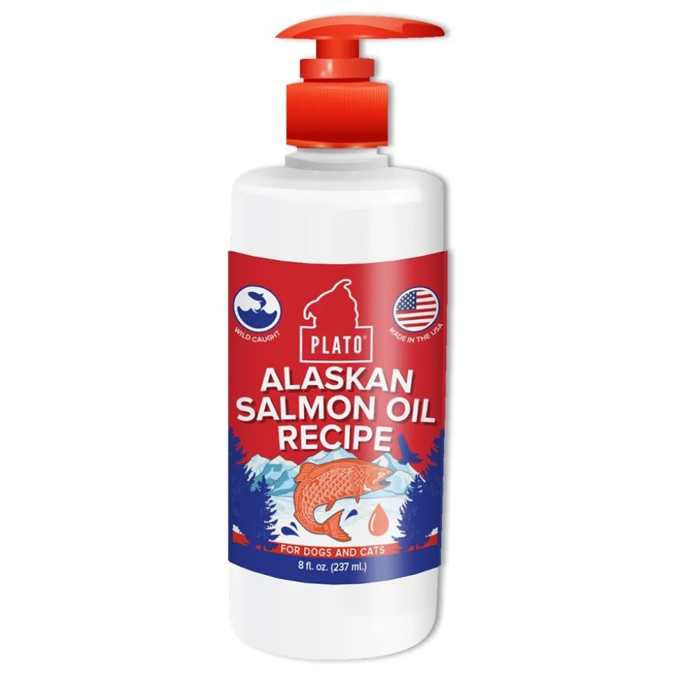 Plato Wild Alaskan Salmon Oil For Dogs & Cats 8-oz