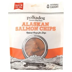 Polkadog Alaskan Salmon Chips Dog Treats 2.75-oz