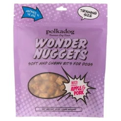 Polkadog Wonder Nuggets Soft & Chewy Dog Treats Apple & Pork 10-oz