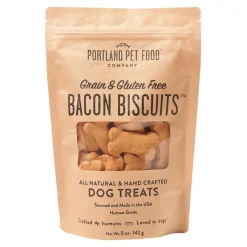 Portland Pet Food Company Grain & Gluten Free Bacon Biscuits Dog Treats 5-oz