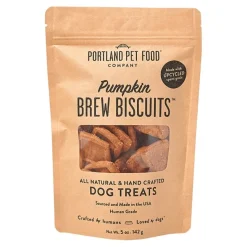 Portland Pet Food Company Pumpkin Brew Biscuits Dog Treats 5-oz