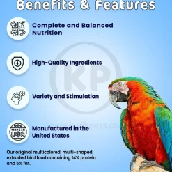 Pretty Bird Daily Select Premium Bird Food Large 3-lb