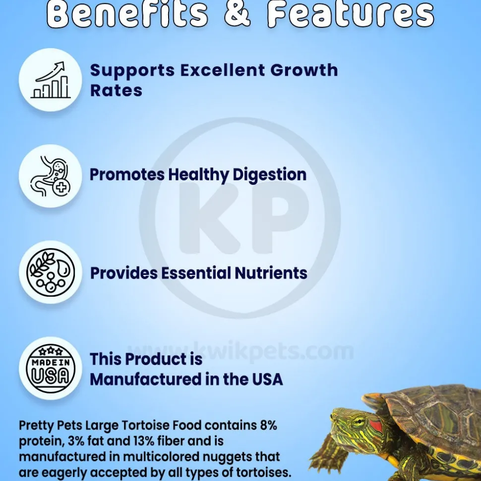 Pretty Bird Small Tortoise Dry Food 16-oz