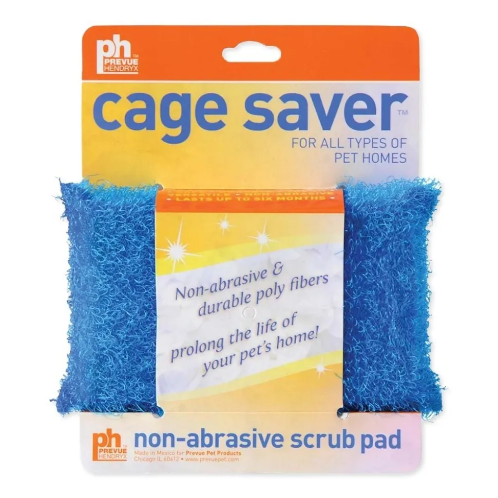 Prevue Pet Products Cage Saver Scrub Pad for Bird Cages 5 in X 3 in