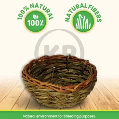 Prevue Pet Products Canary Twig Grass & Bamboo Nest 4.5 in X 2.75 in