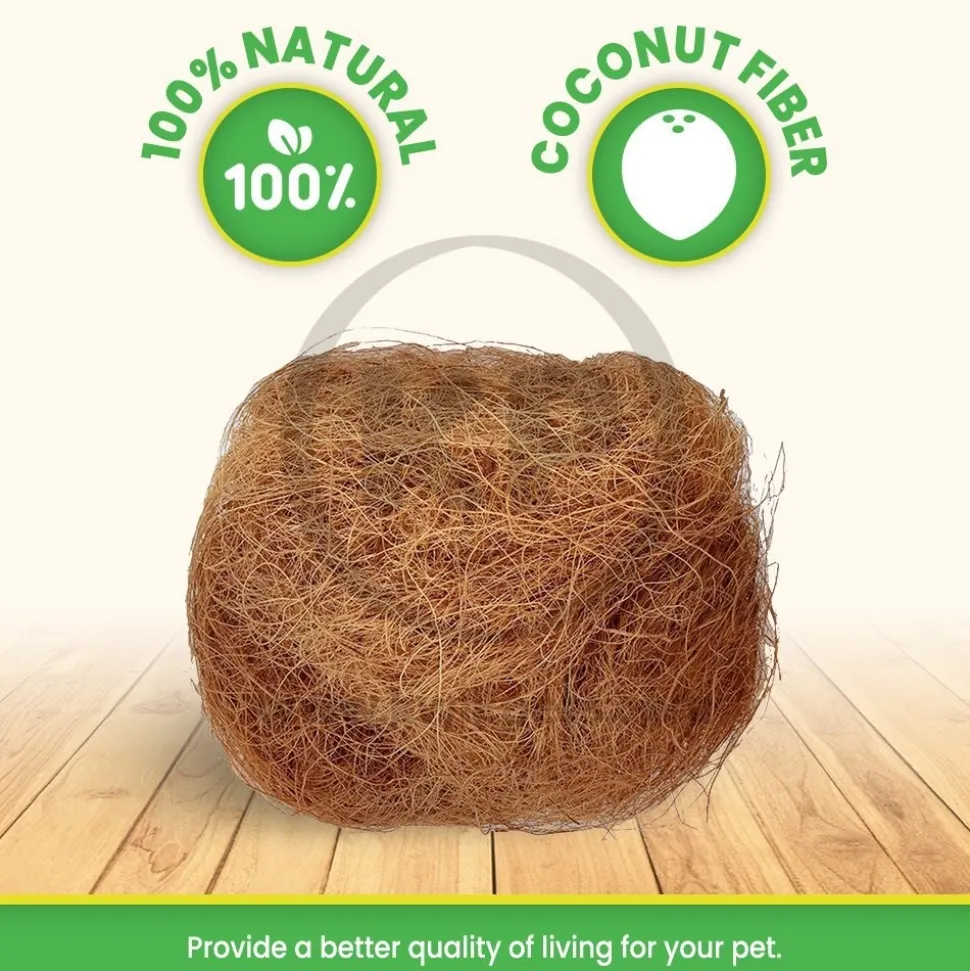 Prevue Pet Products Coco Bedding for Birds & Small Animals Cocoa Brown 4 in X 3.5 in