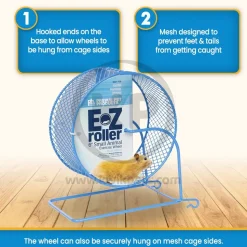 Prevue Pet Products E-Z Roller Exercise Wheel for Gerbil, Dwarf Hamster & Mouse 6-in