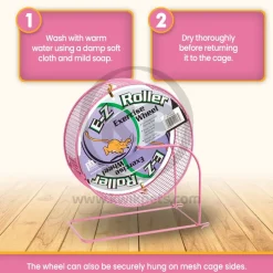 Prevue Pet Products E-Z Roller Exercise Wheel for Hamsters & Gerbils Assorted 8-in