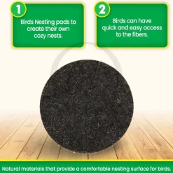 Prevue Pet Products Felt Nesting Pads for Bird Cages 5-in 2 Count
